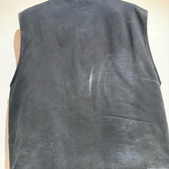 Wolverine Upland Vest Mens 2XL Distressed Grey Twill Sherpa Lined Jordan Davis - Picture 6 of 8